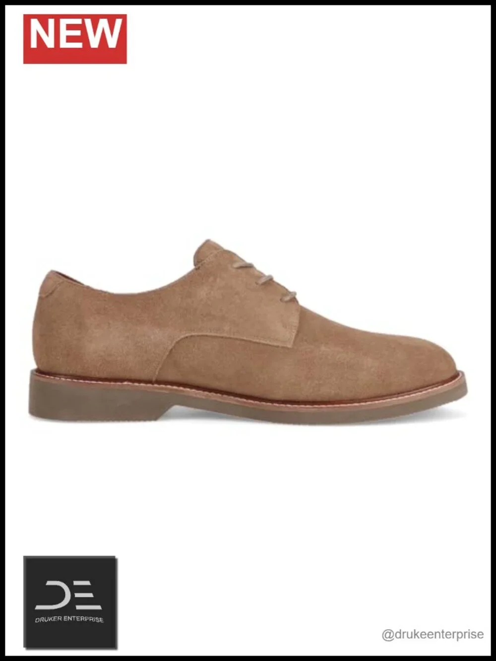 Men's Wingtip Oxford Dress Shoes Suede Leather Lace-Up Formal Shoes